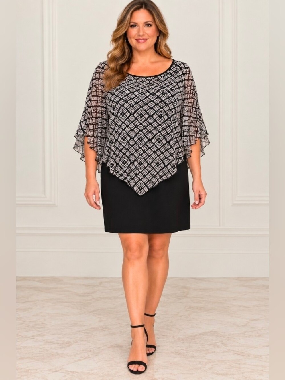 ALYX Black and White Patterned Women's Dress